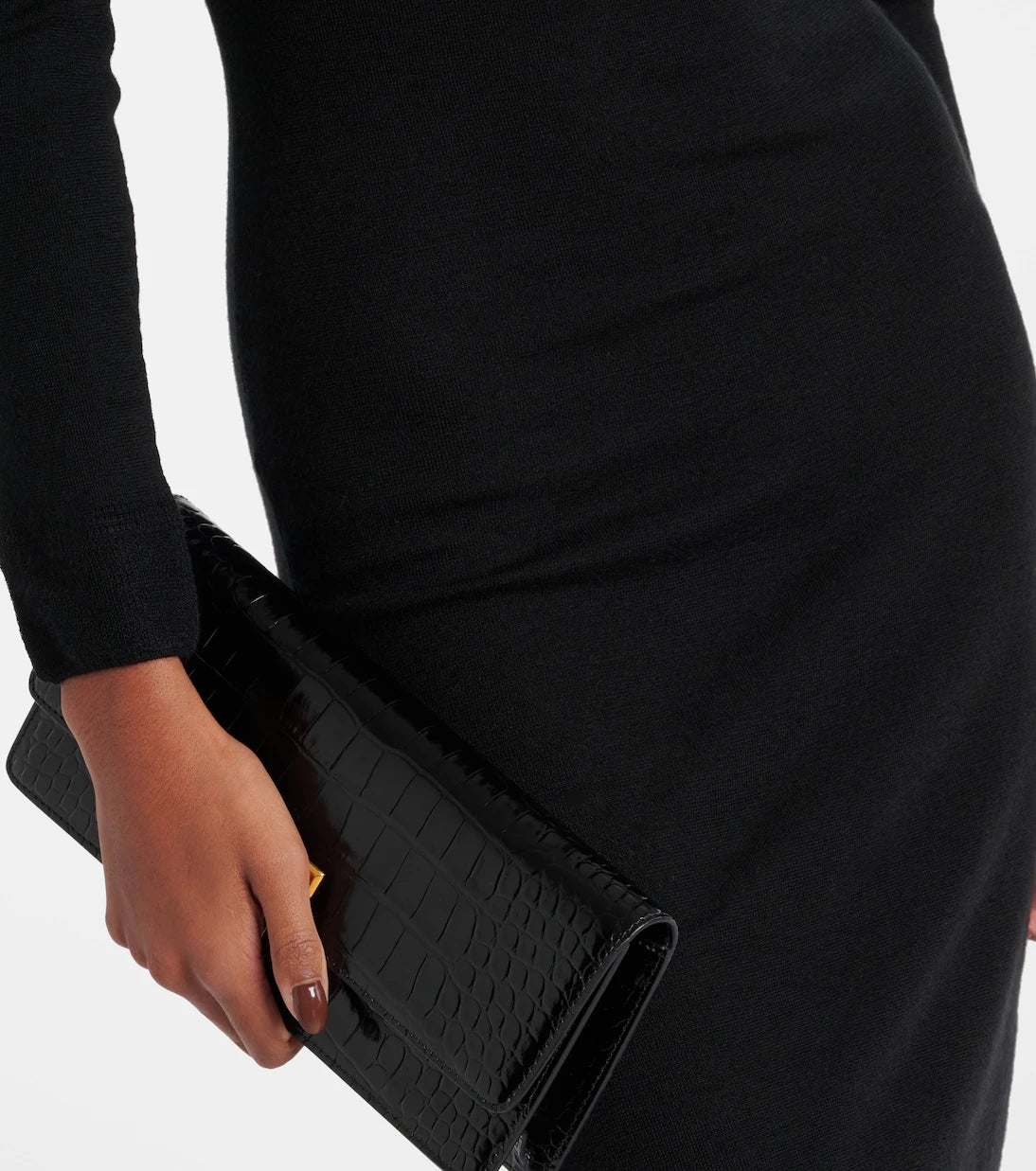 Tom Ford - Off-shoulder cashmere and silk minidress