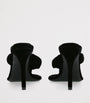 Alaïa Black Velvet Thong Sandals 90