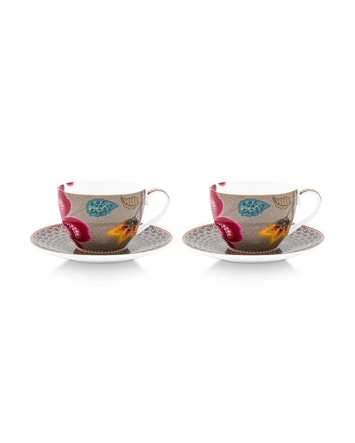 Pip Studio sırlı porselenden 300 ml kahve fincanı seti