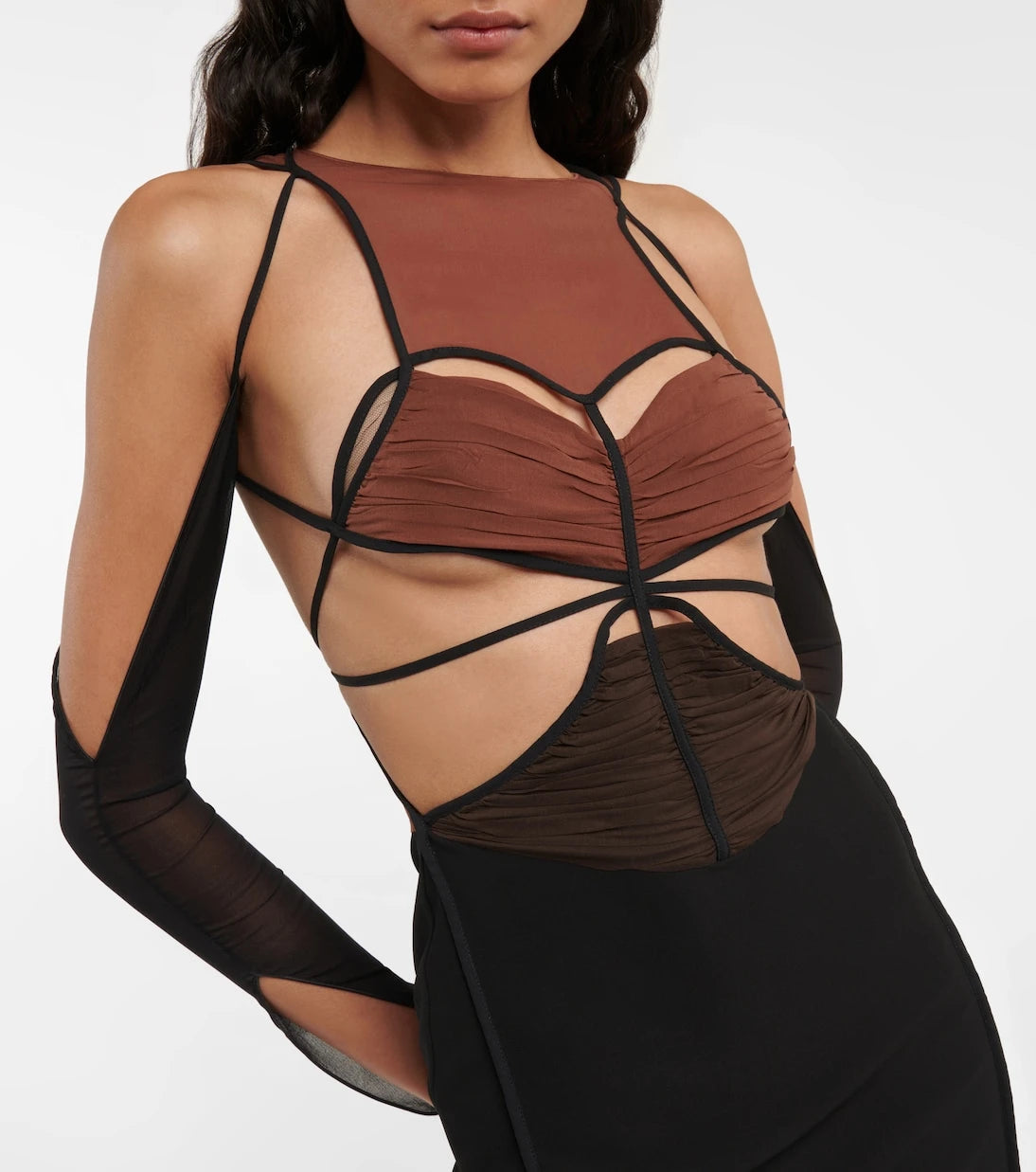 Nensi Dojaka - Cutout crêpe minidress
