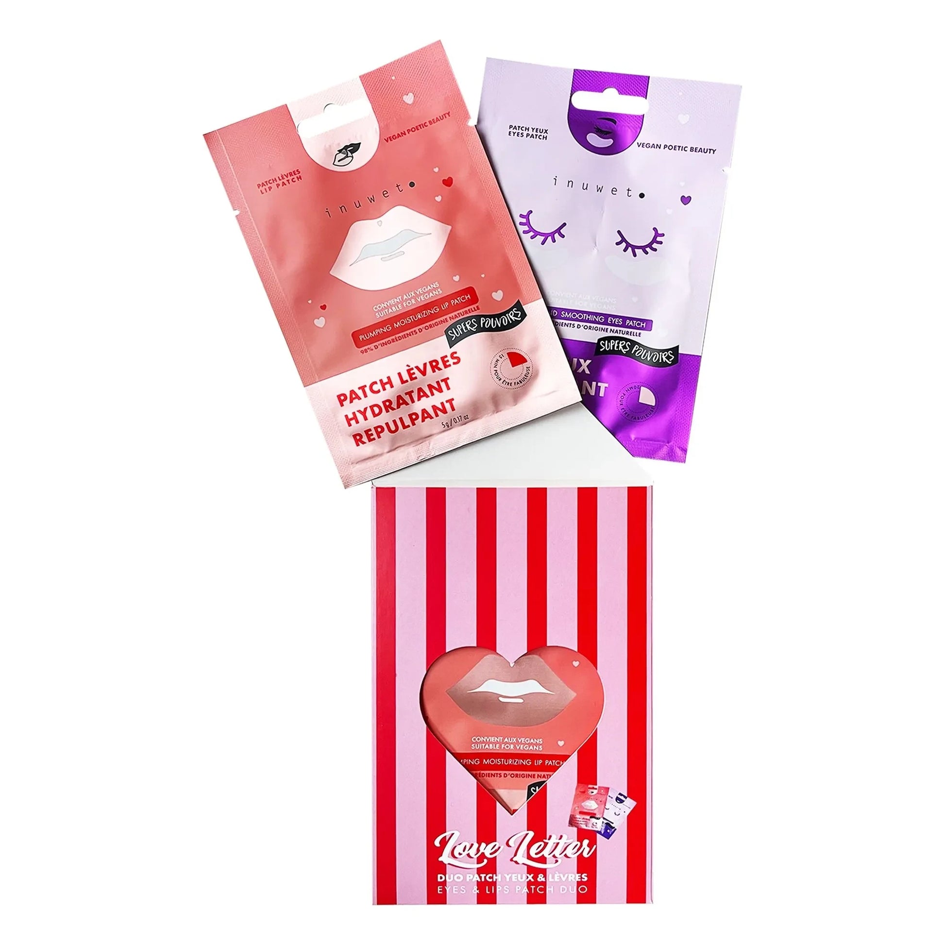 Inuwet - Love letter eye and lip patch set