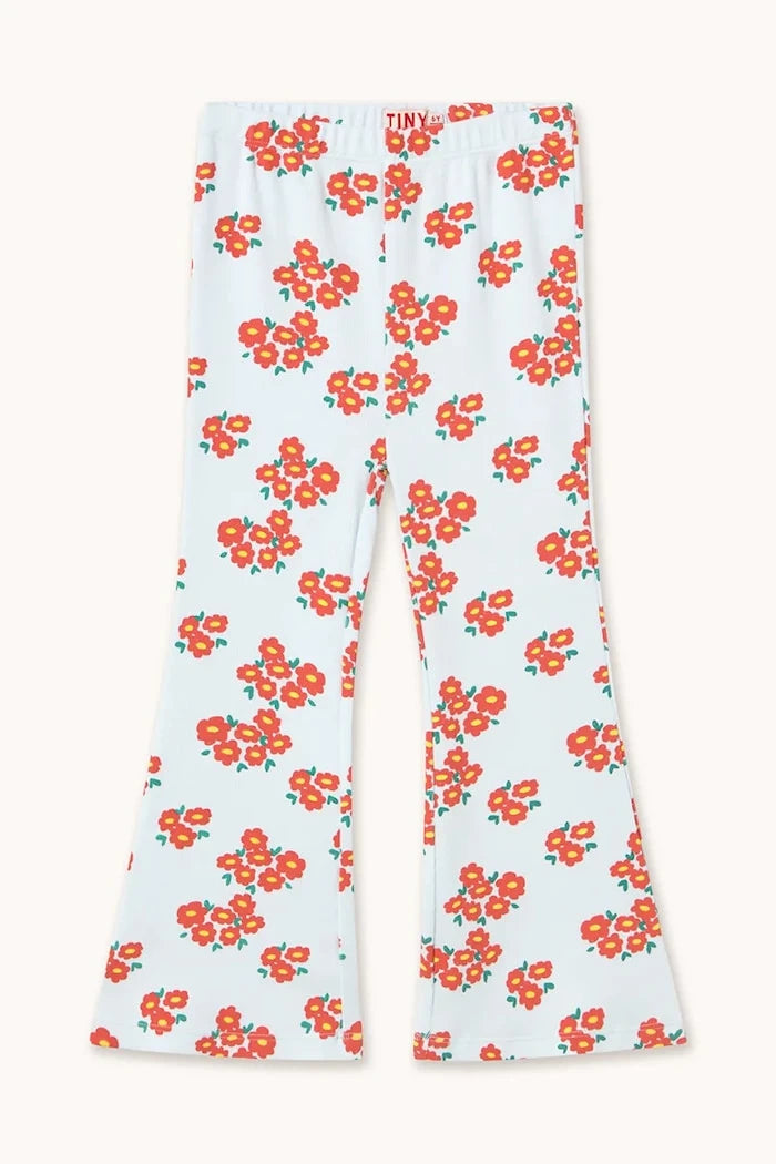 Детски панталон Tinycottons BLOSSOMS RIB PANT