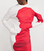 Issey Miyake Red Knit As Represented Midi Dress