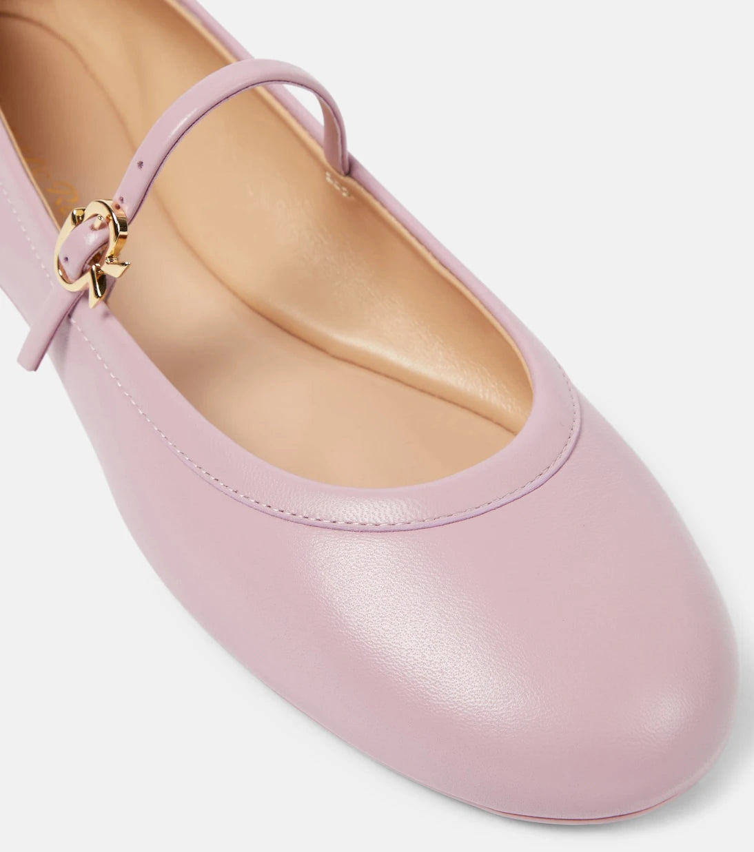 Gianvito Rossi - Carla leather Mary Jane flats