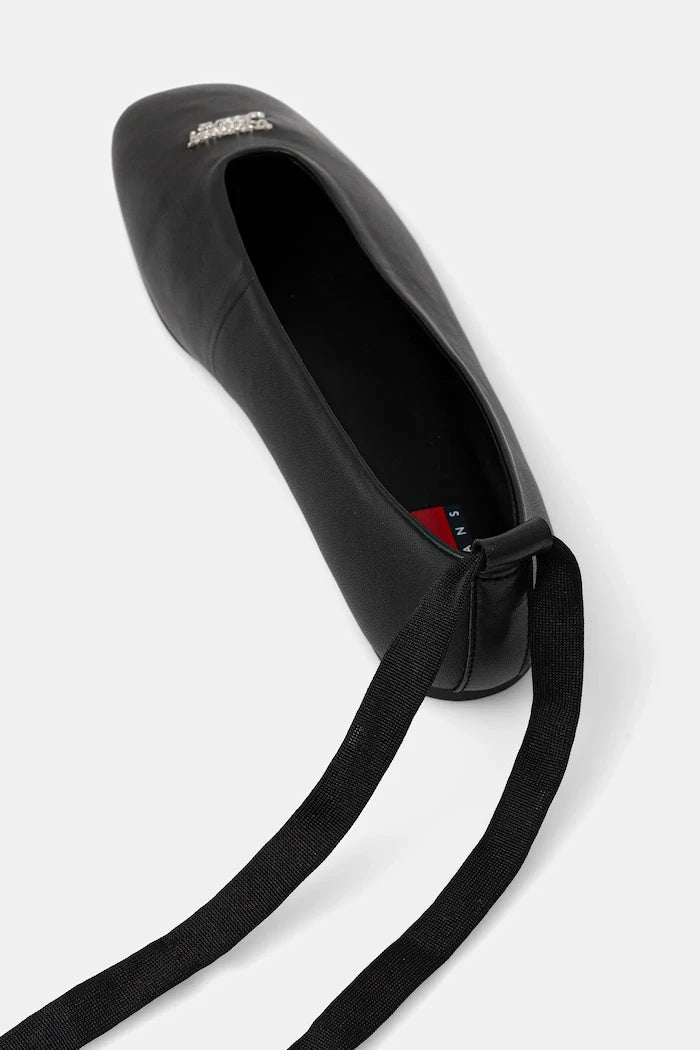 Tommy Hilfiger TJW BALLERINA WITH LACES Deri Balerin