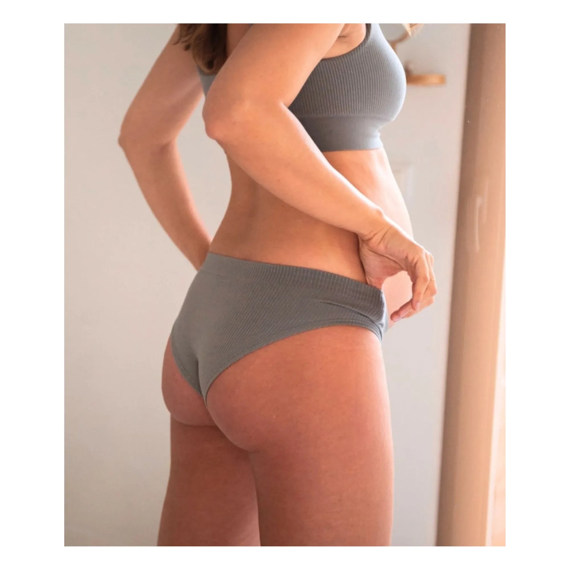 Mama Hangs - Everyday Classic Panties | Grey blue