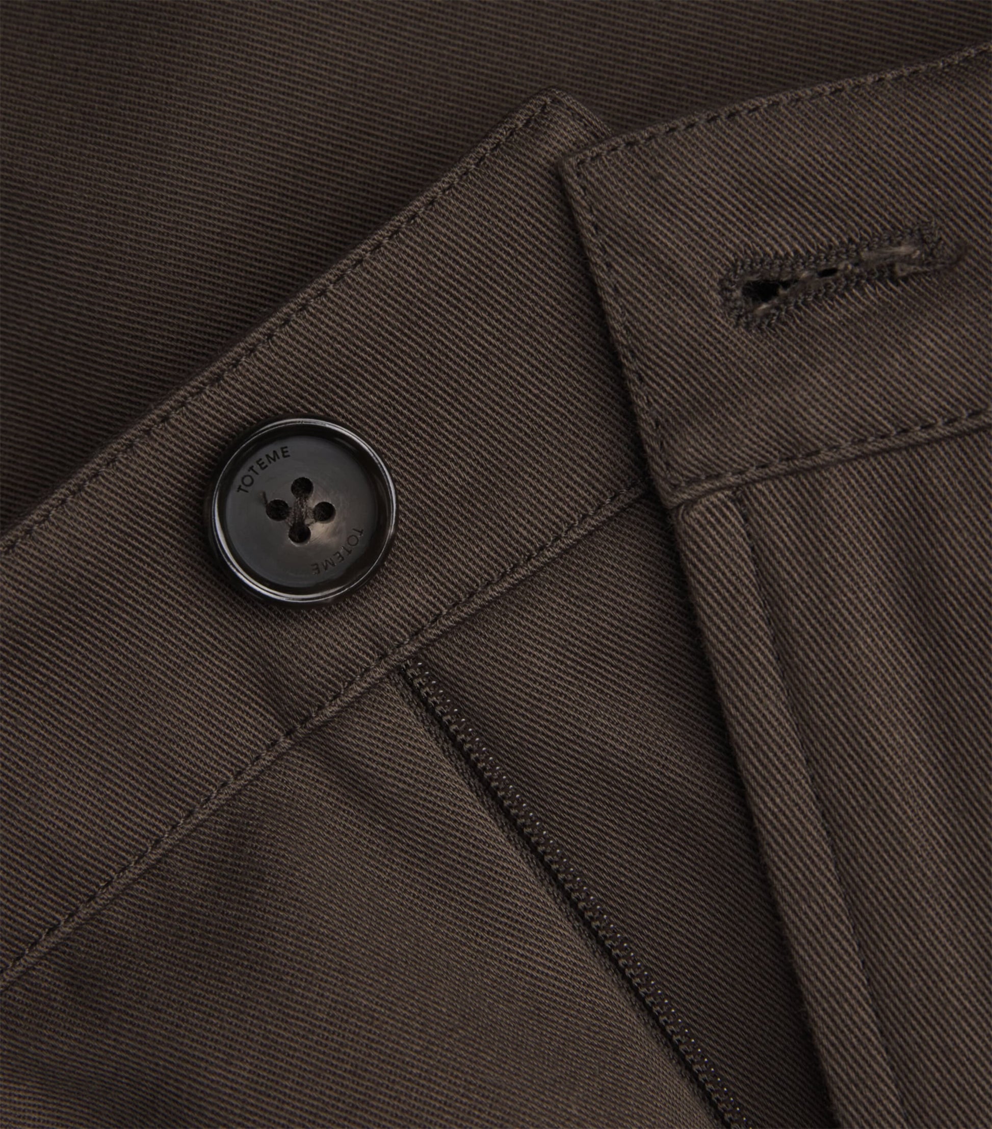 Toteme Brown Organic Cotton Twisted Jeans