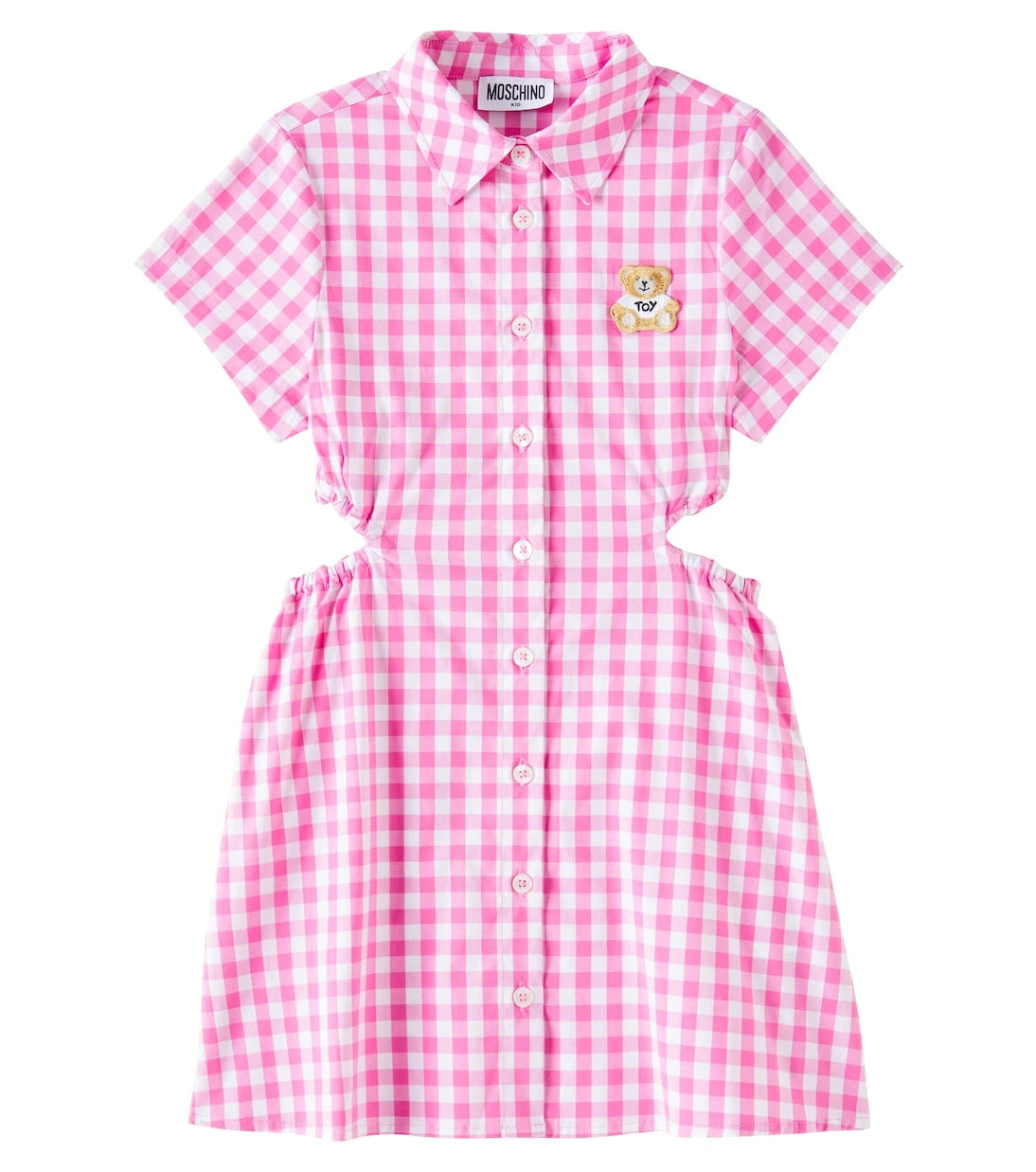 Moschino Kids - Gingham cotton-blend dress