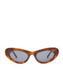 Brown Acetate Cocktail Cat-Eye Sunglasses