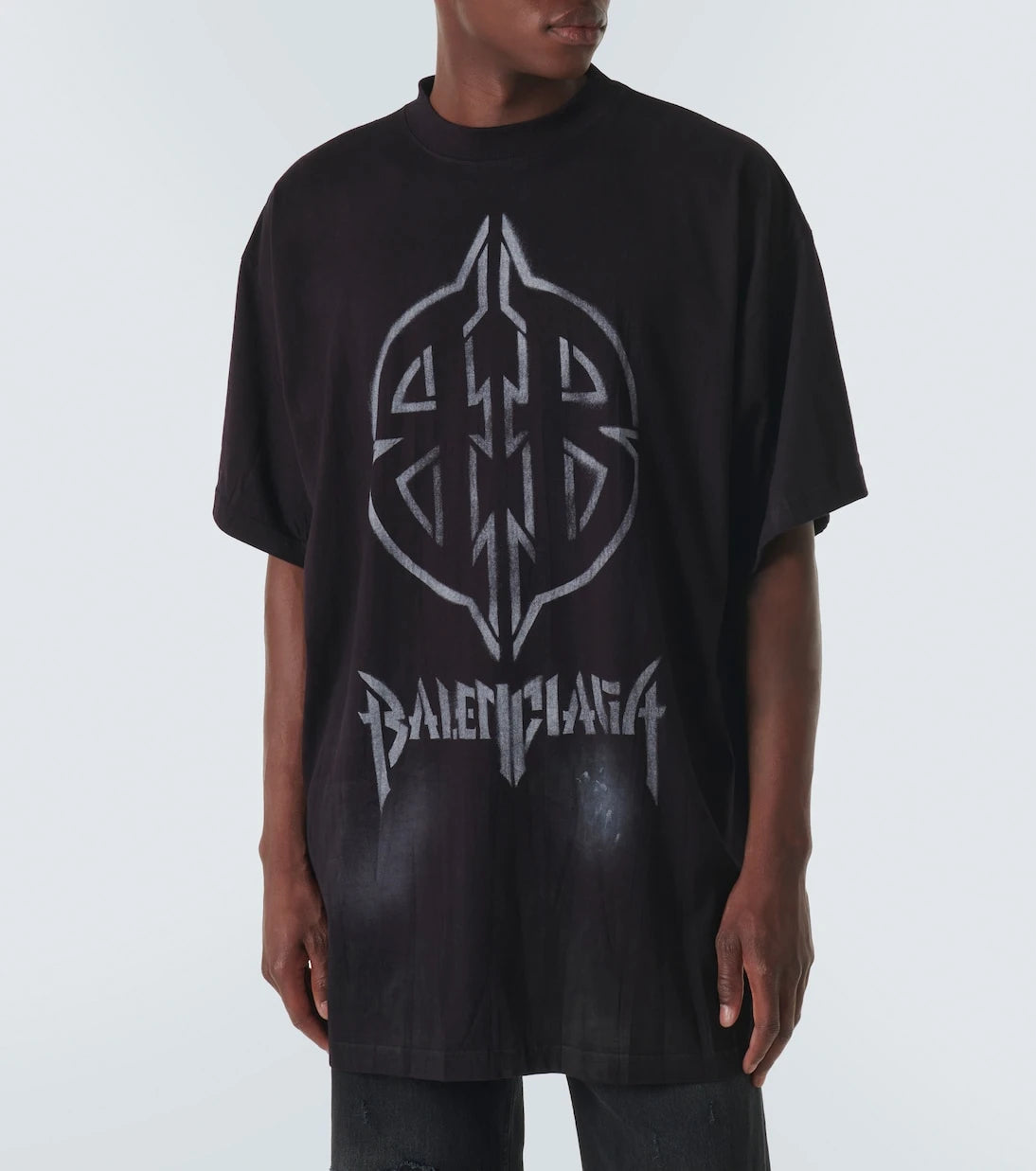 Balenciaga - Metal BB cotton jersey T-shirt
