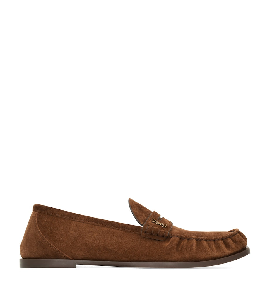 Suede Laurent Loafers