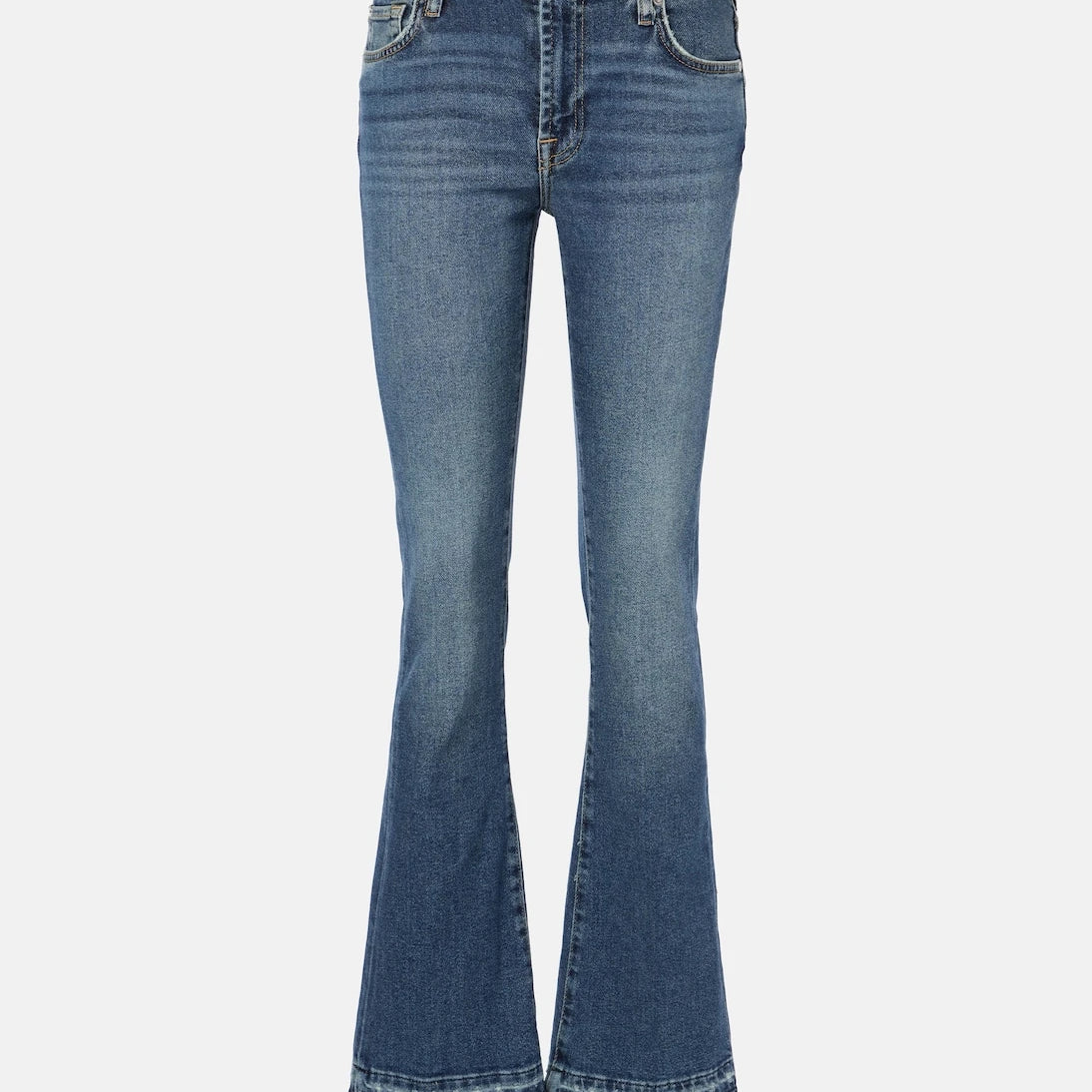7 For All Mankind - Bootcut Tailorless mid-rise jeans