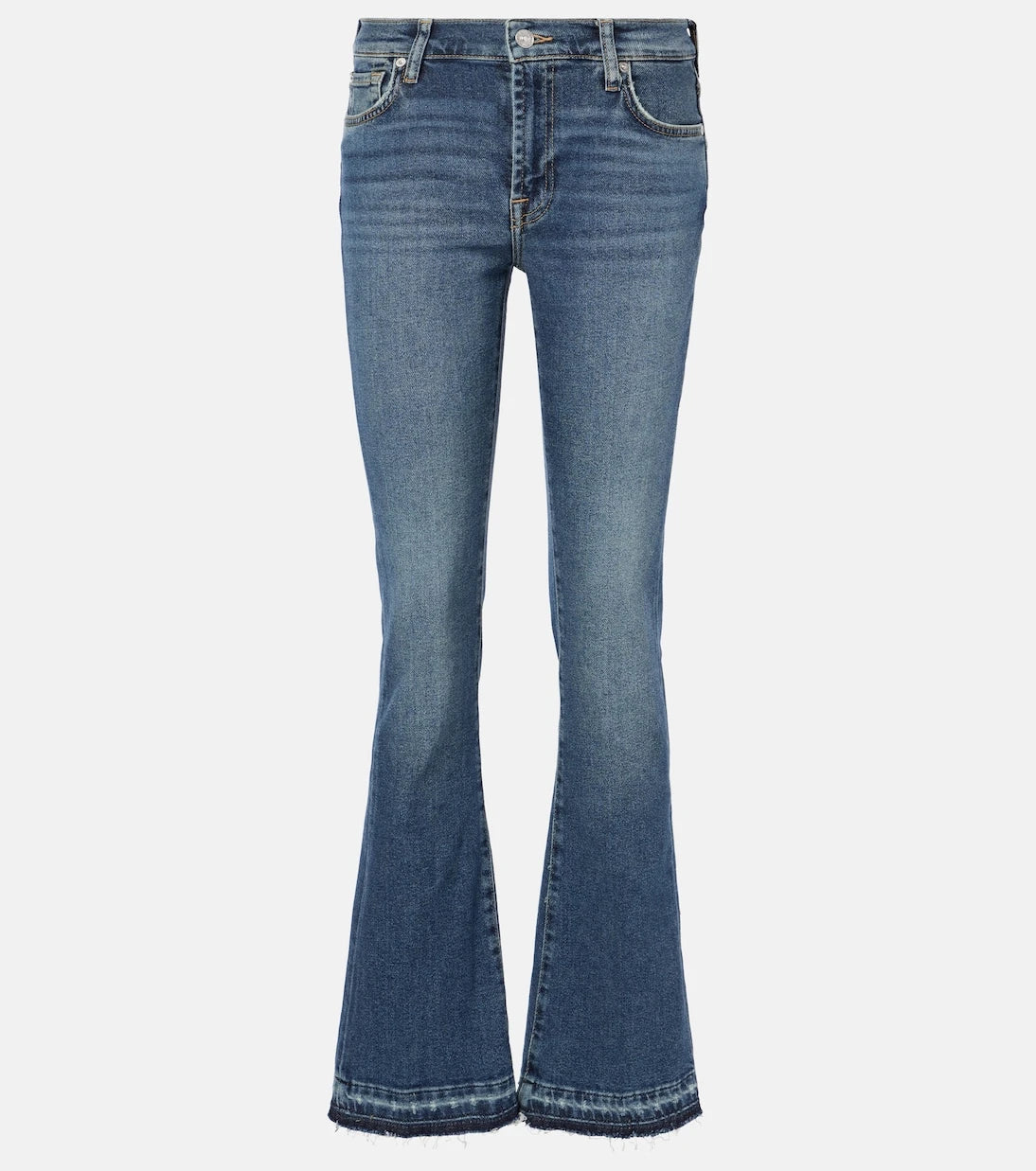 7 For All Mankind - Bootcut Tailorless mid-rise jeans