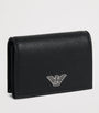 Emporio Armani Leather Eagle Card Holder