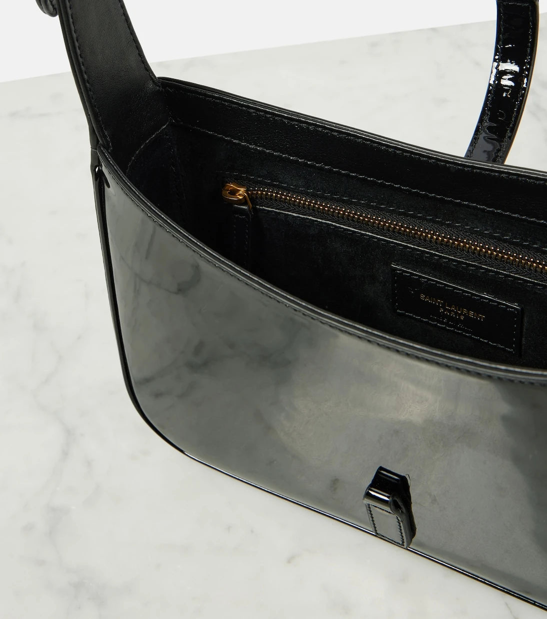Saint Laurent - Le 5 à 7 patent leather shoulder bag