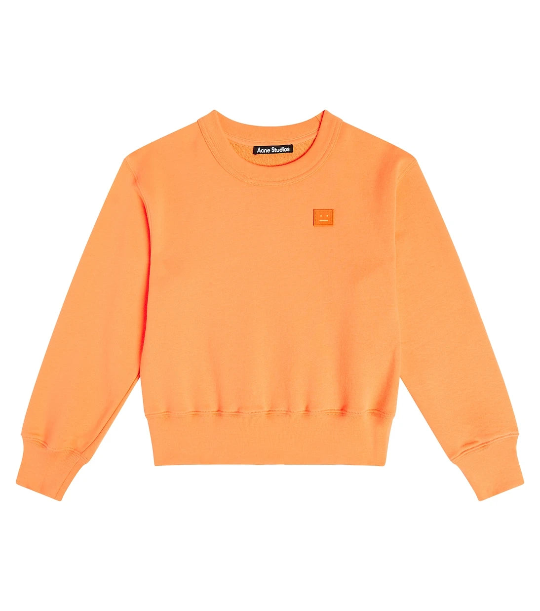 Acne Studios Kids - سويت شيرت من القطن جيرسيه بطبعة وجه