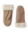 Brown Shearling Mittens