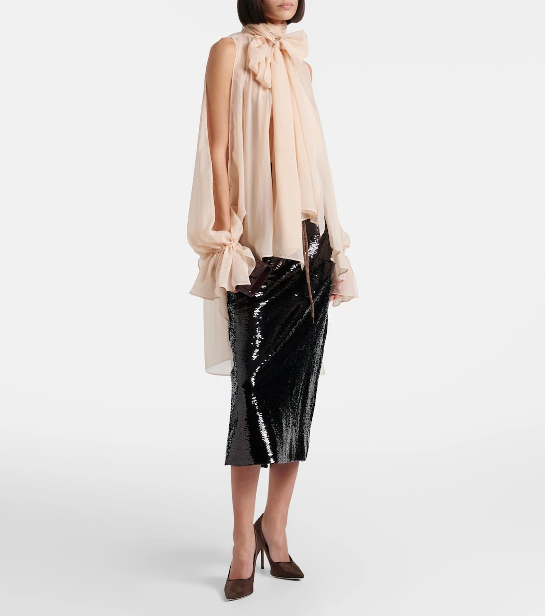 Simone Rocha - Sequined pencil skirt
