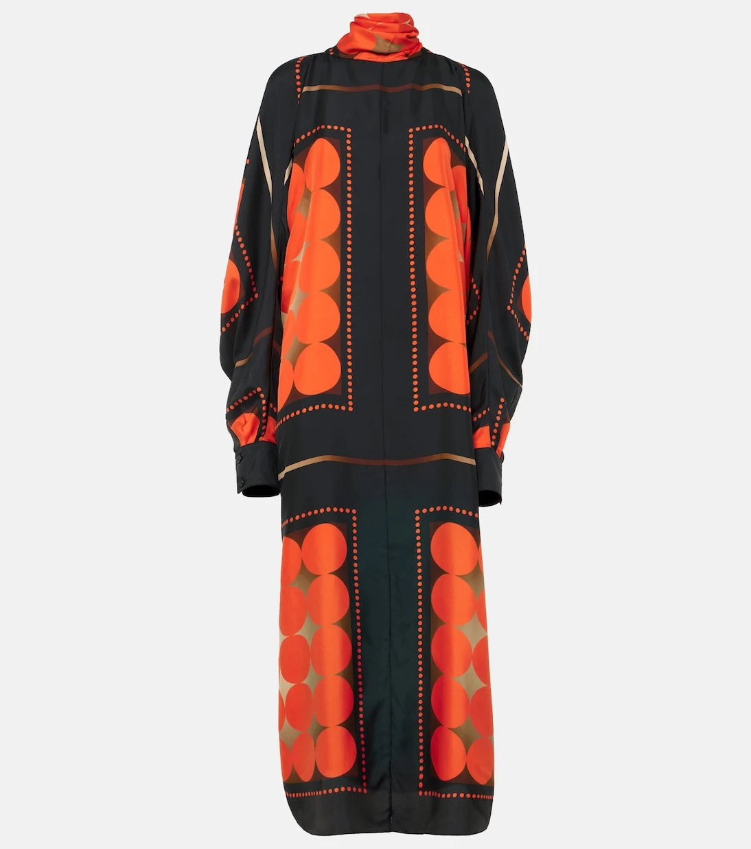 Khaite - Lexi printed satin maxi dress