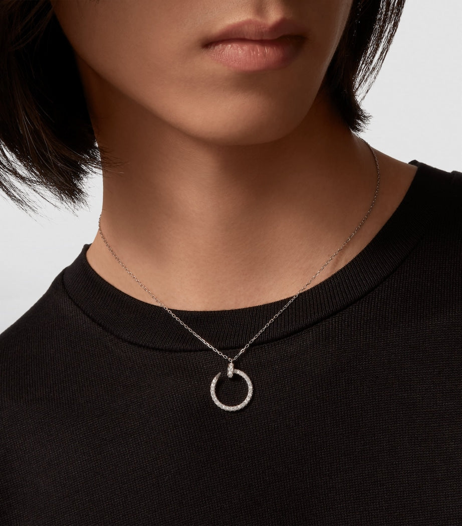White Gold and Diamond Juste un Clou Necklace