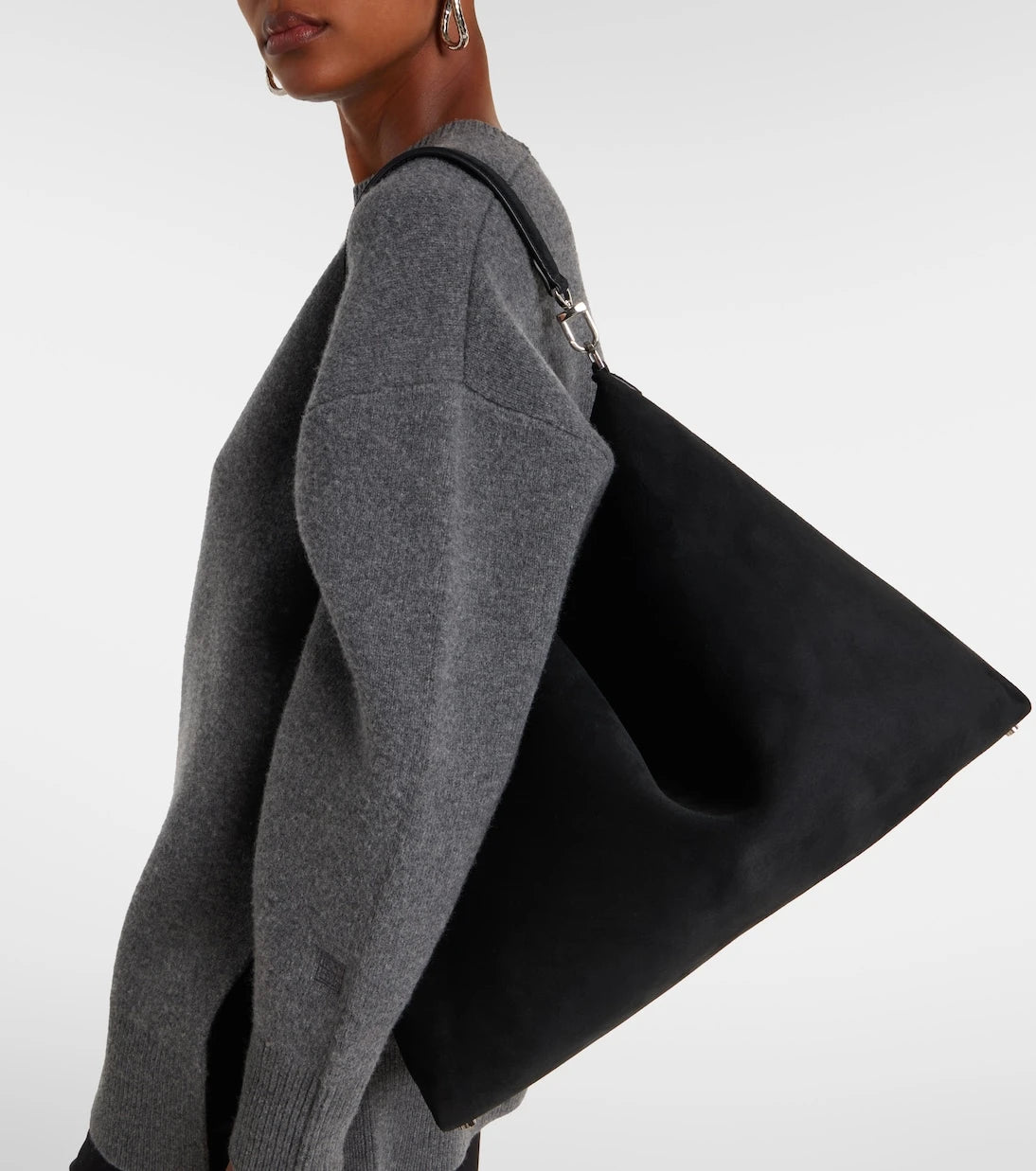 Toteme - Bevel suede tote bag