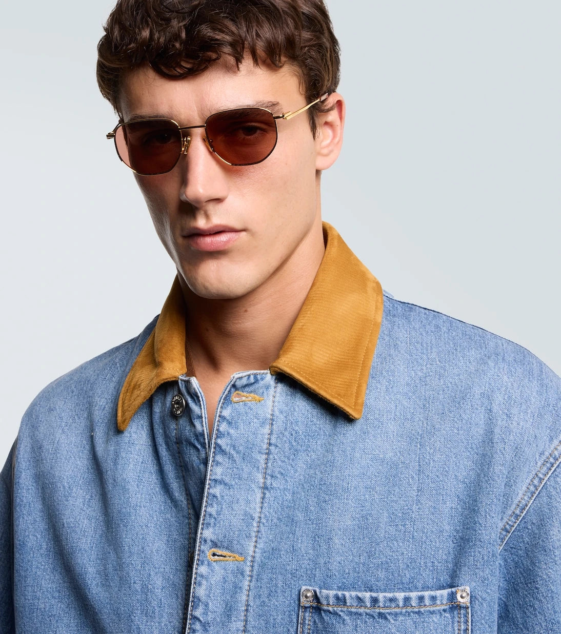 Bottega Veneta - Split round sunglasses