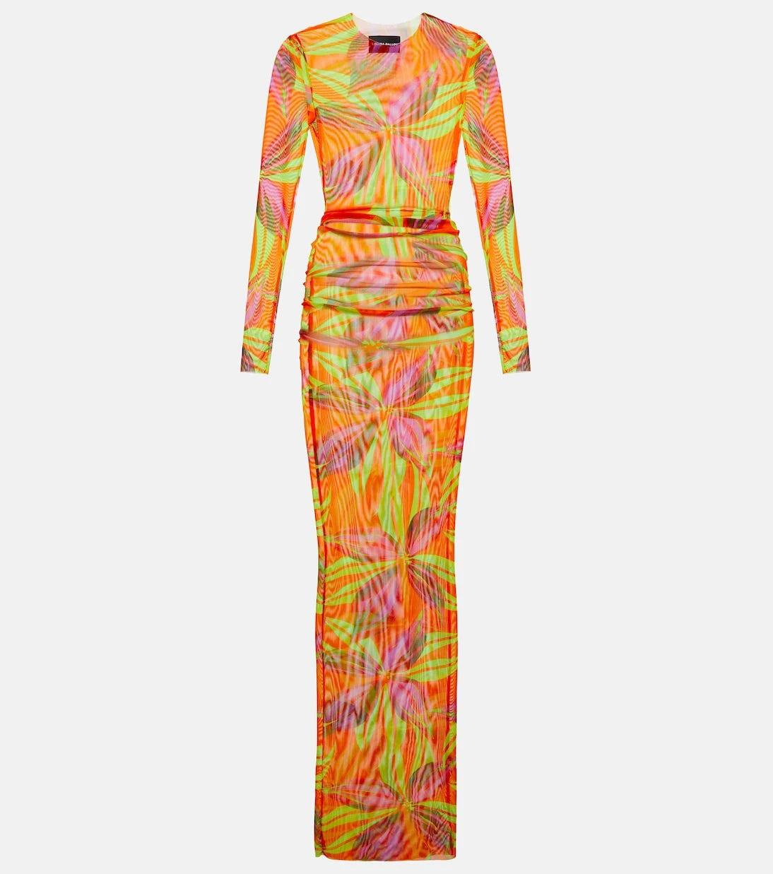 Louisa Ballou - High Tide printed mesh dress