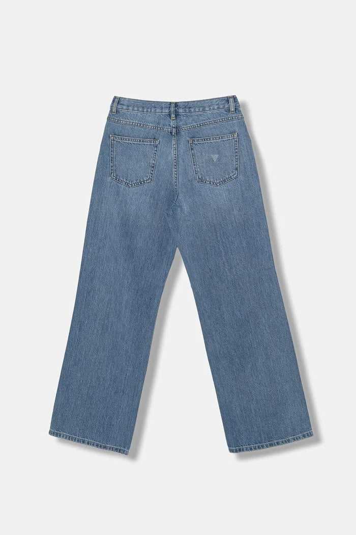 Guess çocuklar için wide leg kot pantolon