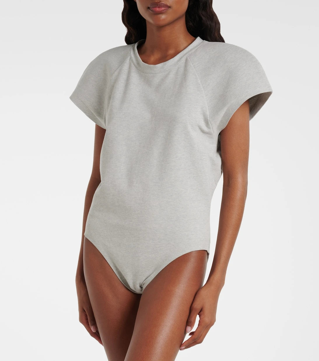 Norma Kamali - Bomber cotton-blend bodysuit
