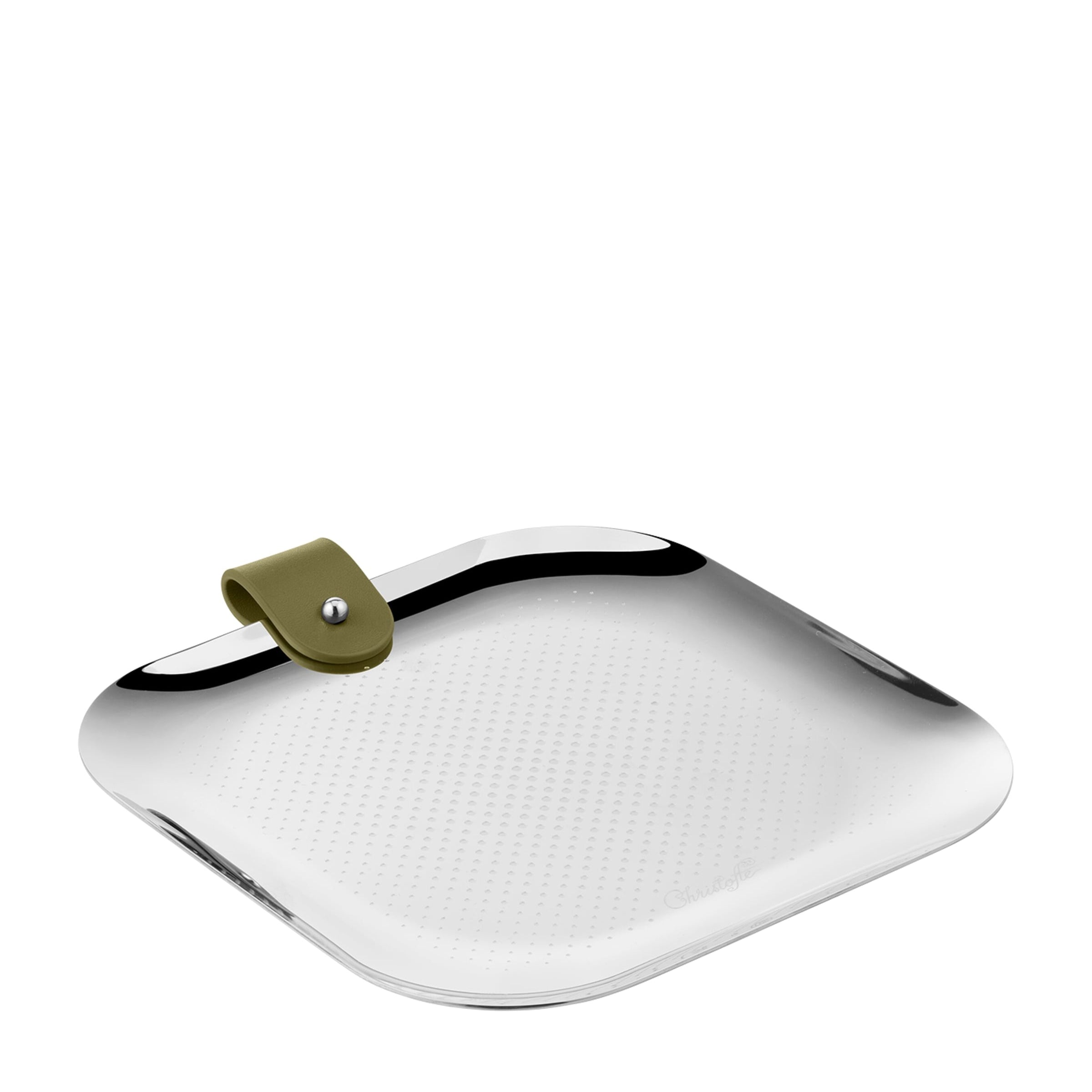 Leather-Trim Club Square Tray (16cm)