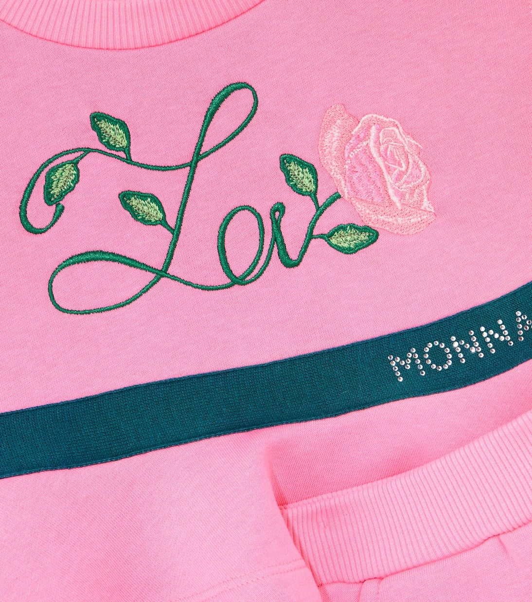 Monnalisa - Cotton-blend sweatshirt and sweatpants set