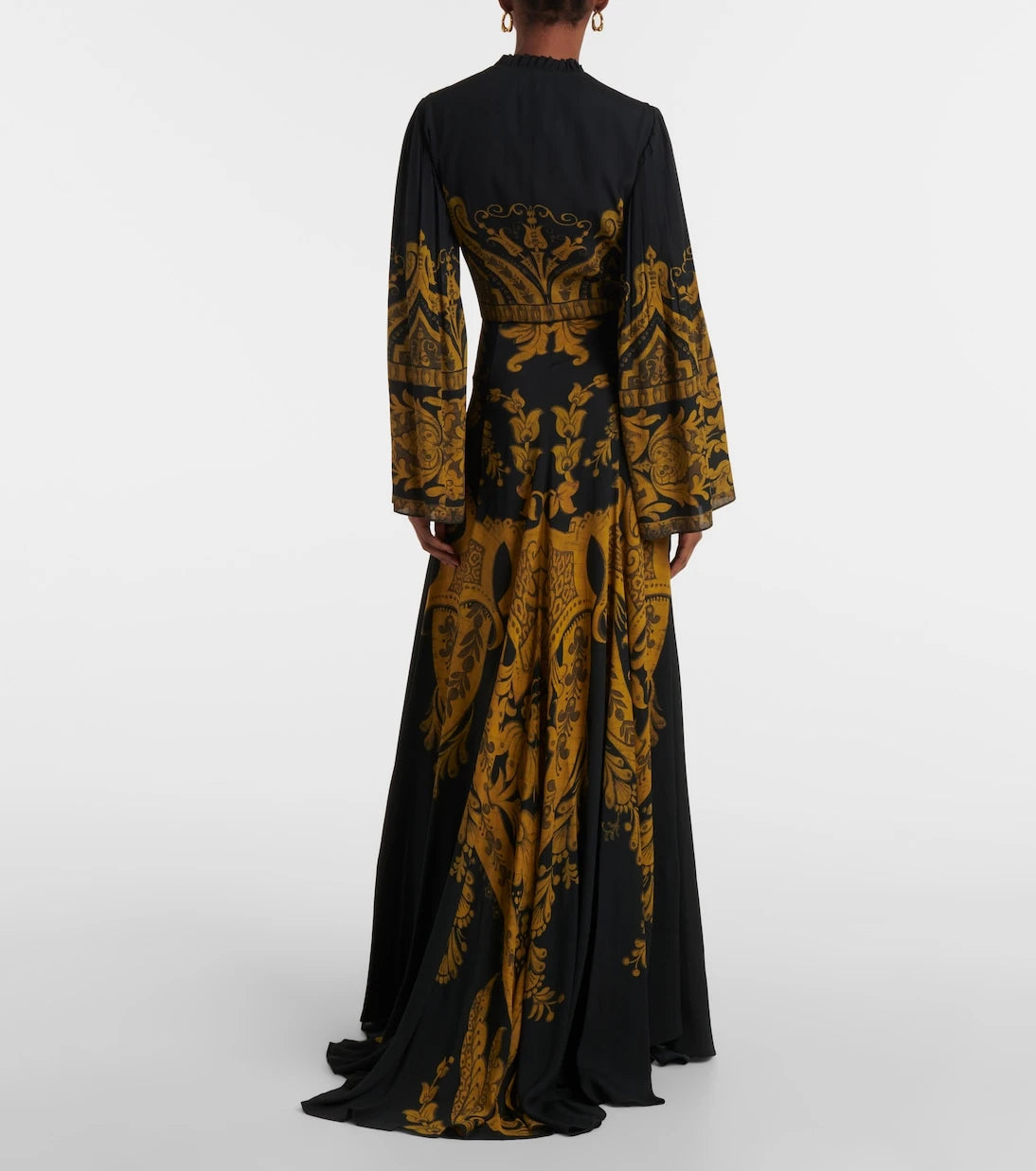 Etro - Printed crêpe jersey gown