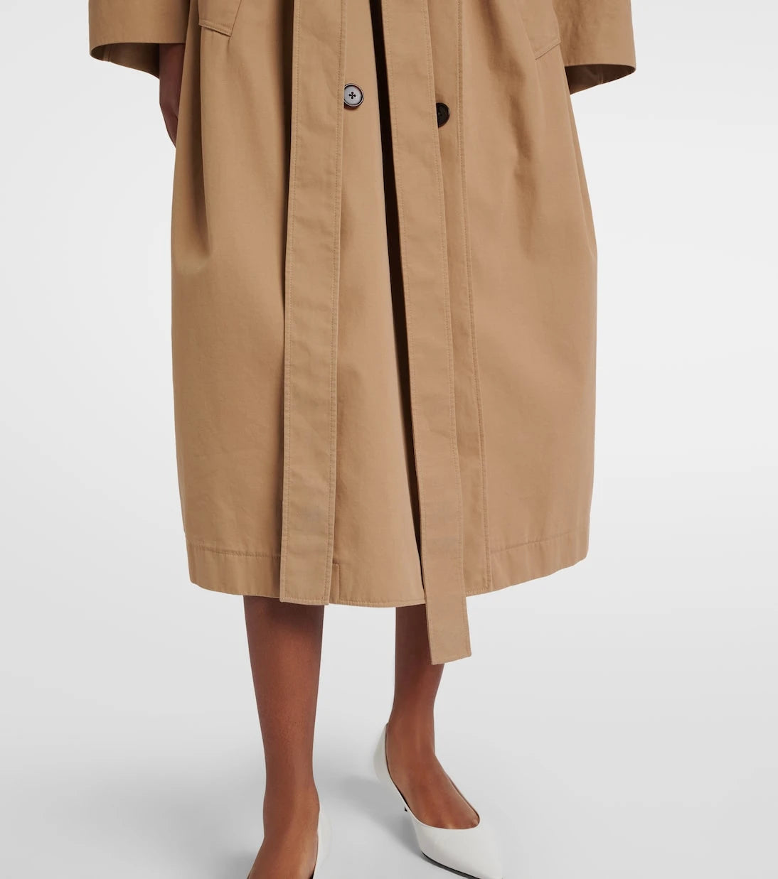 The Row - Dester cotton and cashmere trench coat