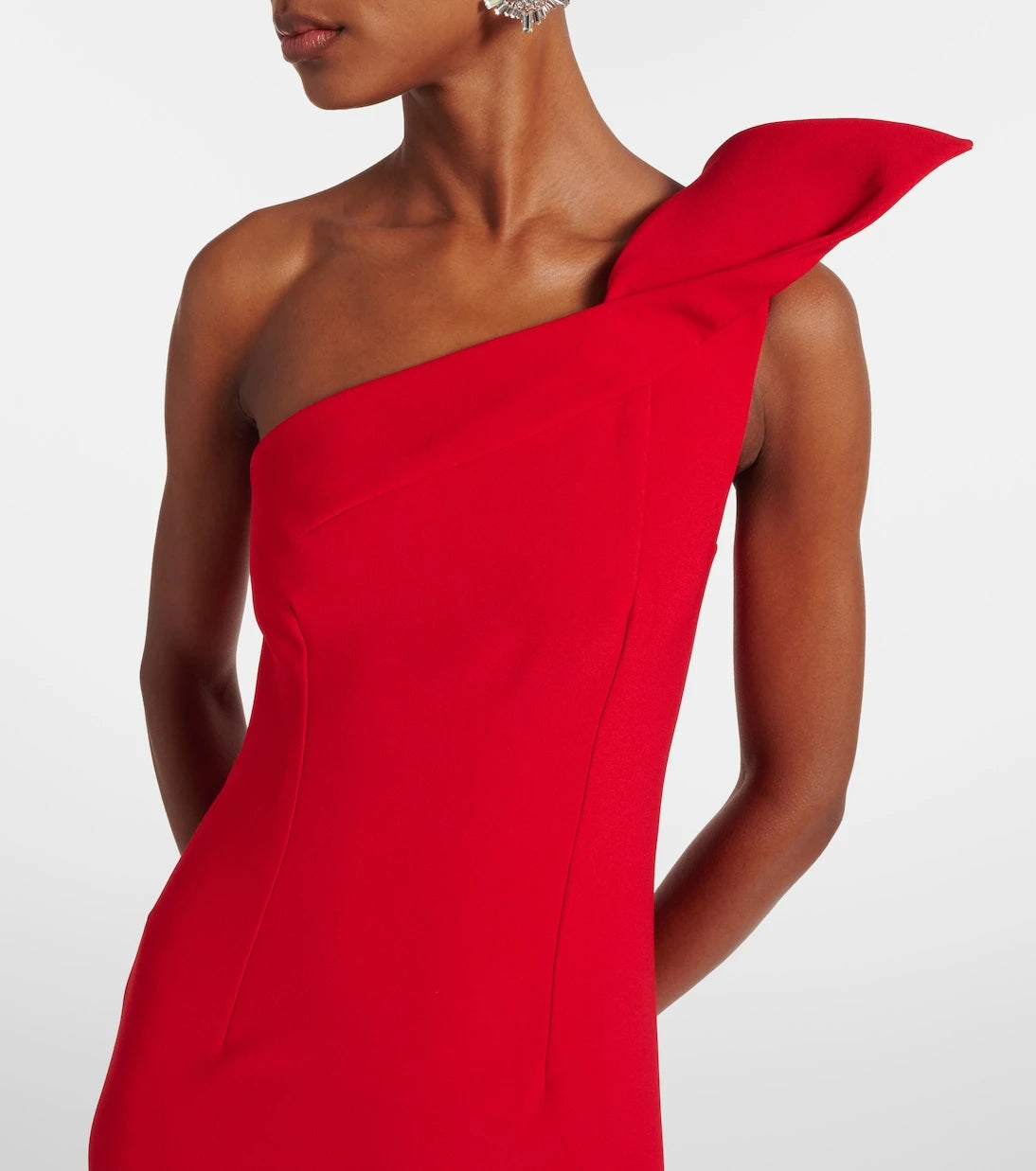 Roland Mouret - One-shoulder crêpe gown