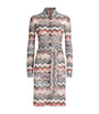 Missoni Multi Knitted Zigzag Shirt Midi Dress
