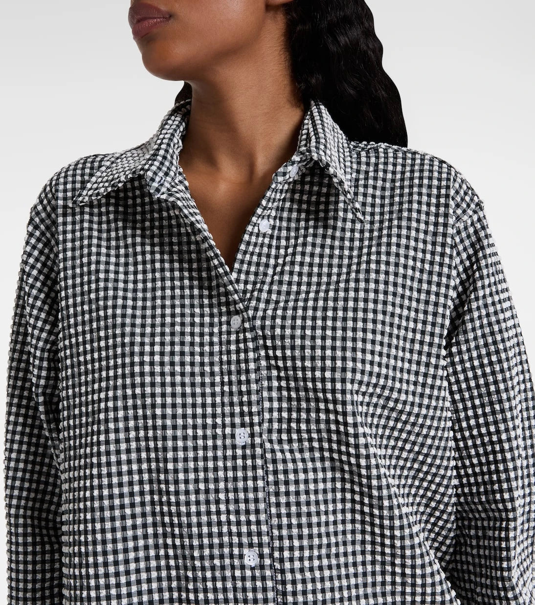 Hunza G - Gingham oversized shirt