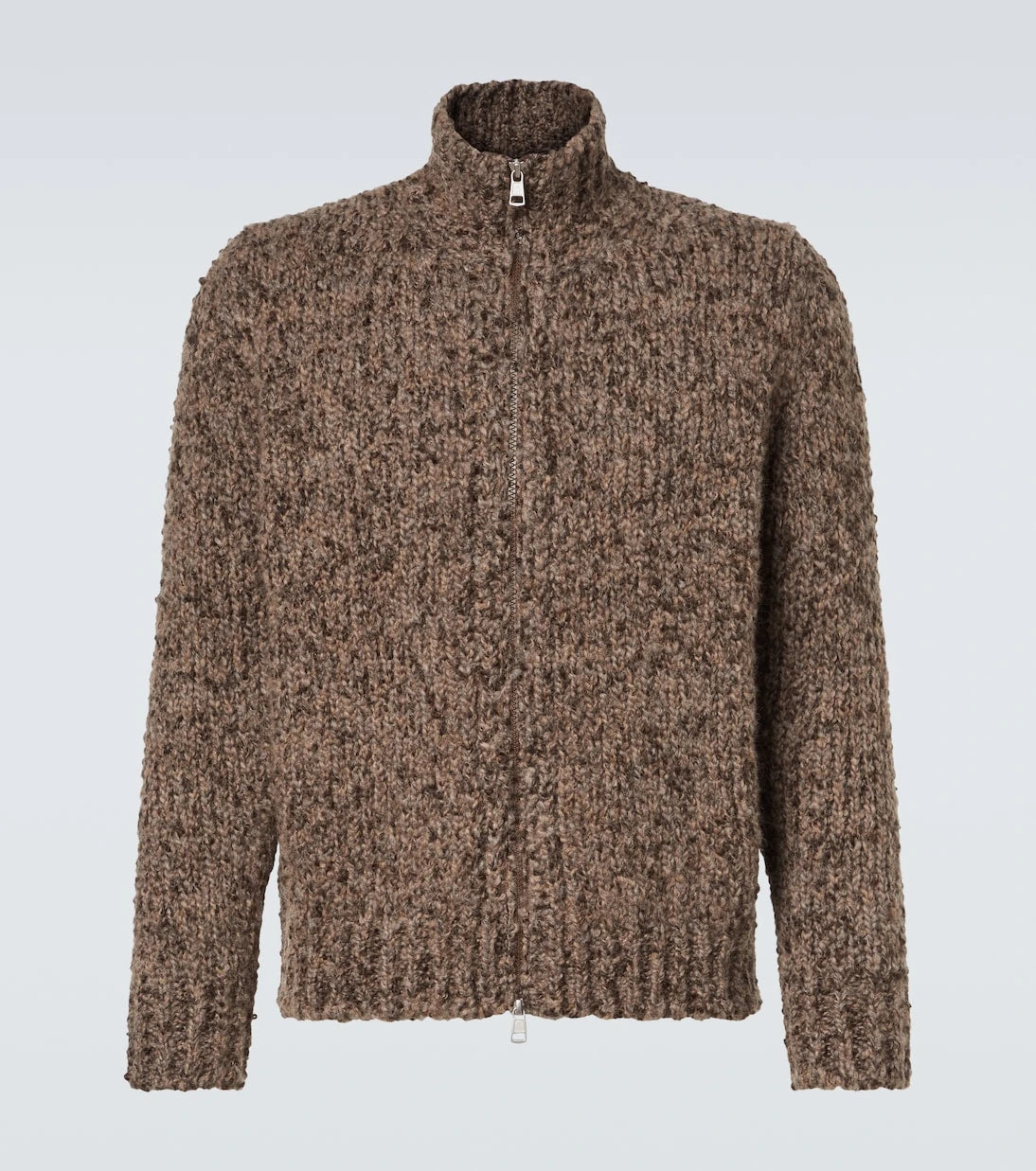 Moncler - Alpaca and wool zip-up sweater