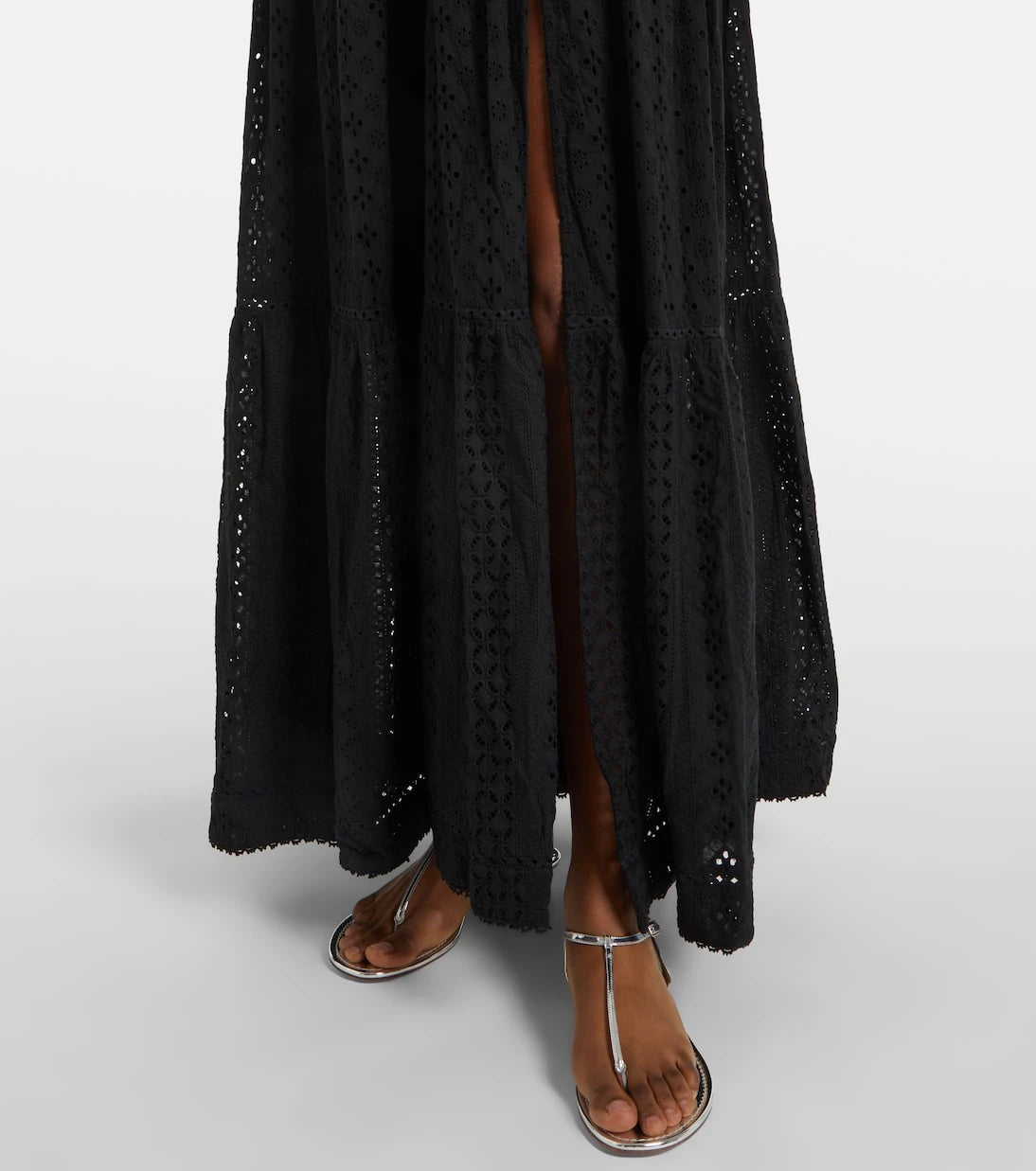 Poupette St Barth - Cara tiered cotton maxi dress