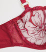 Embroidered Fleurs Balconette Bra B01 CANDY APPLE