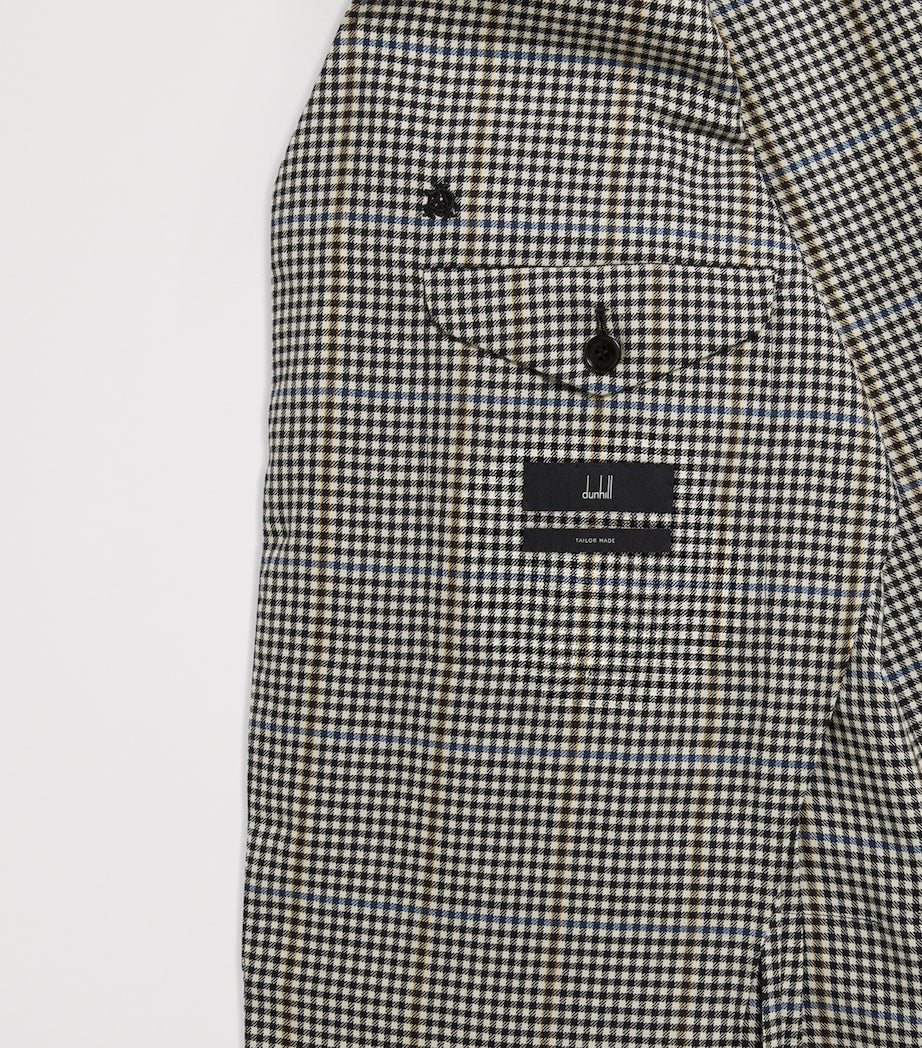 Ivory Merino Wool Gingham Cavendish Blazer