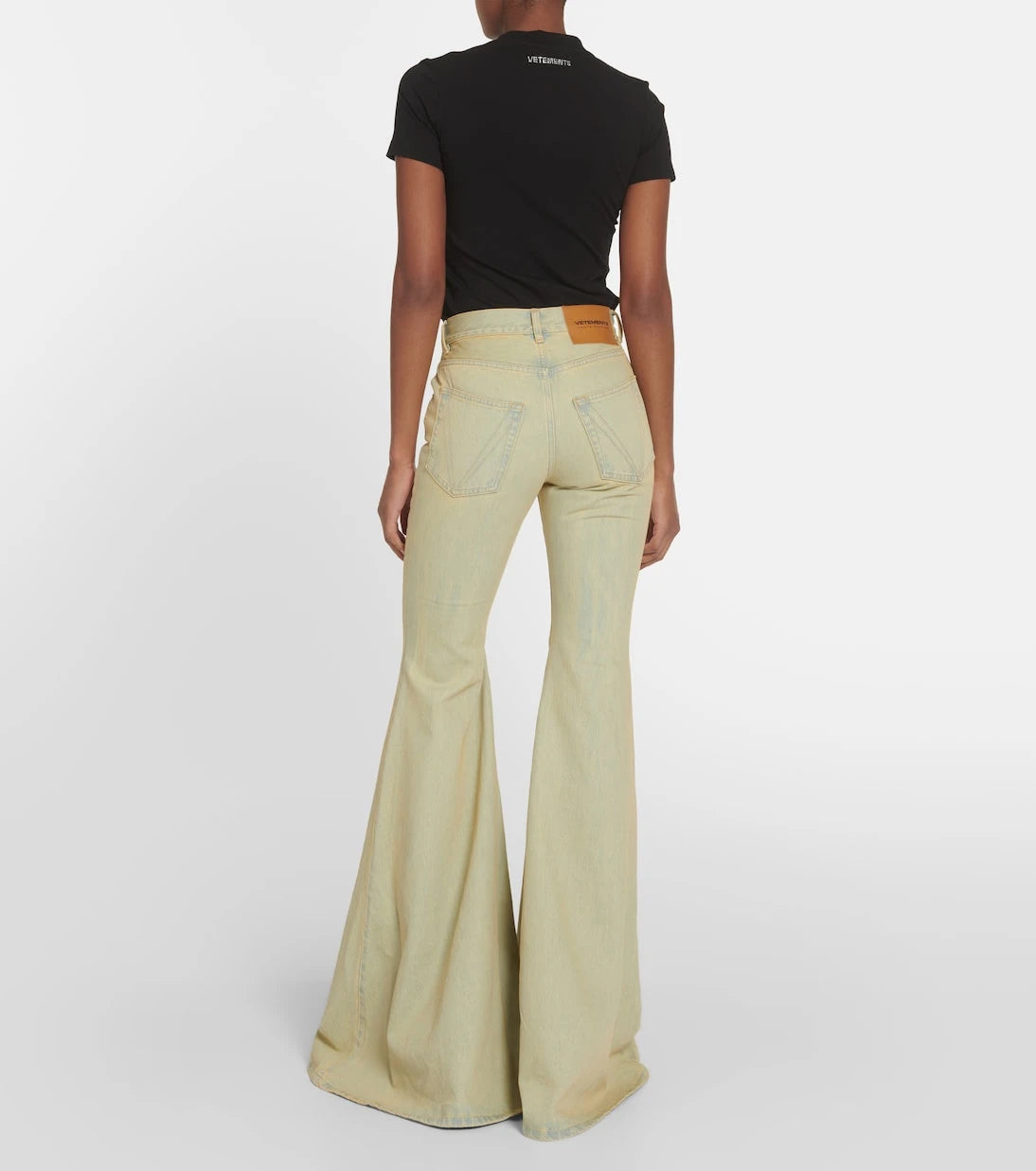Vetements - High-rise flared jeans