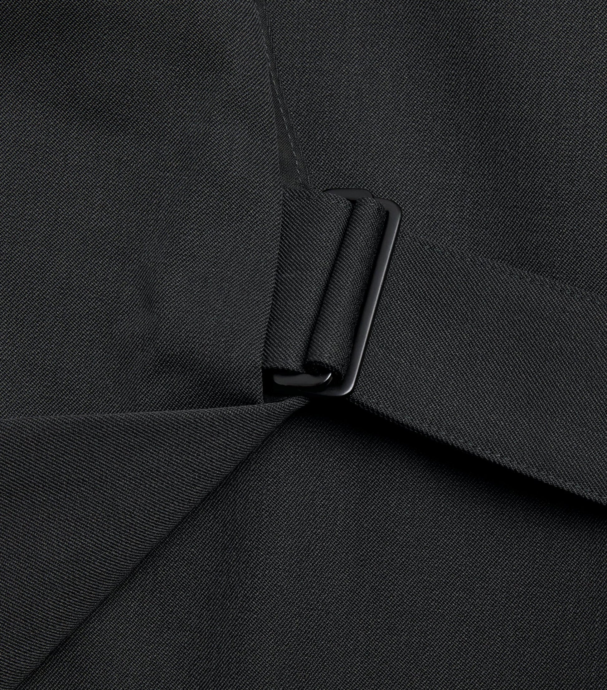 St. Agni Black Stretch-Wool Sleeveless Top