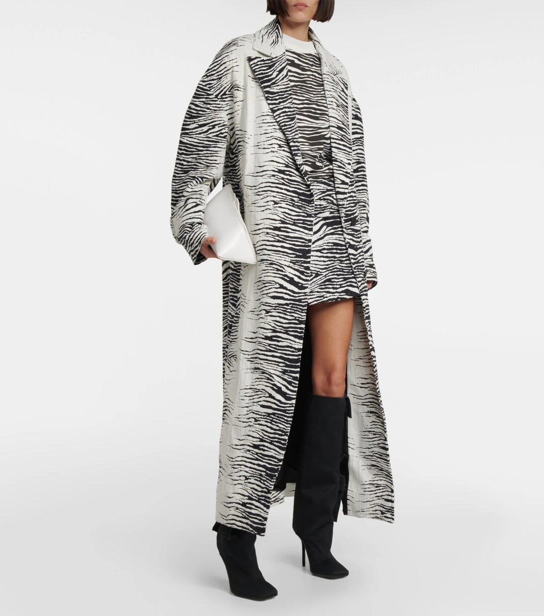 The Attico - Oversized cotton-blend coat