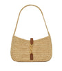 Brown Le 5 à 7 Raffia Shoulder Bag