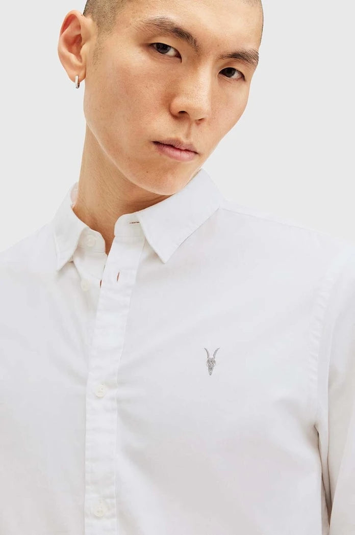 Памучна риза AllSaints HAWTHORNE LS SHIRT