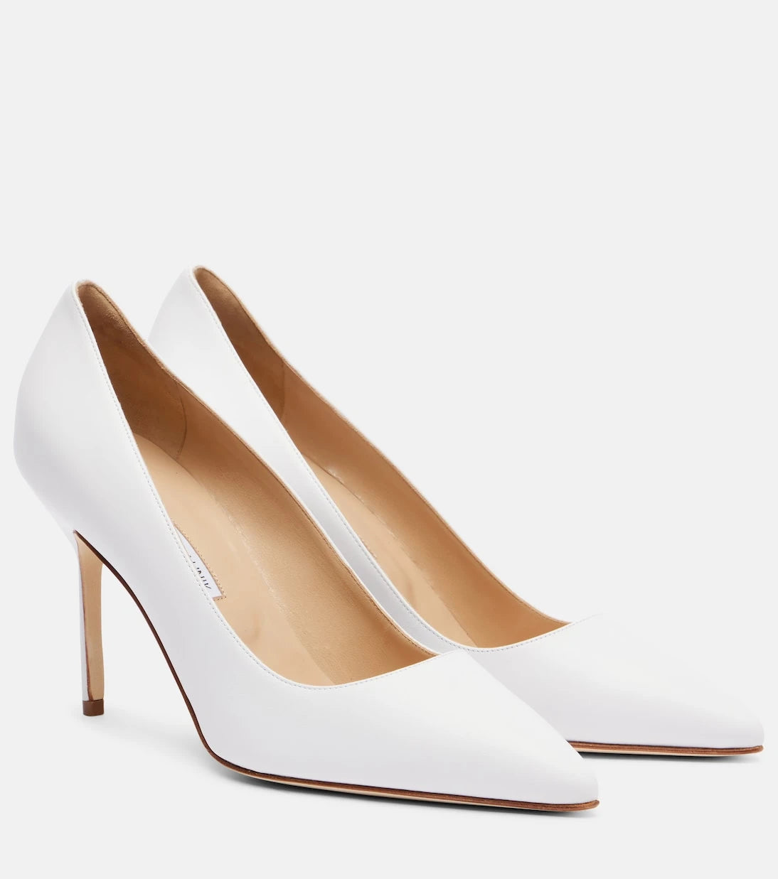 Manolo Blahnik - BB 90 leather pumps