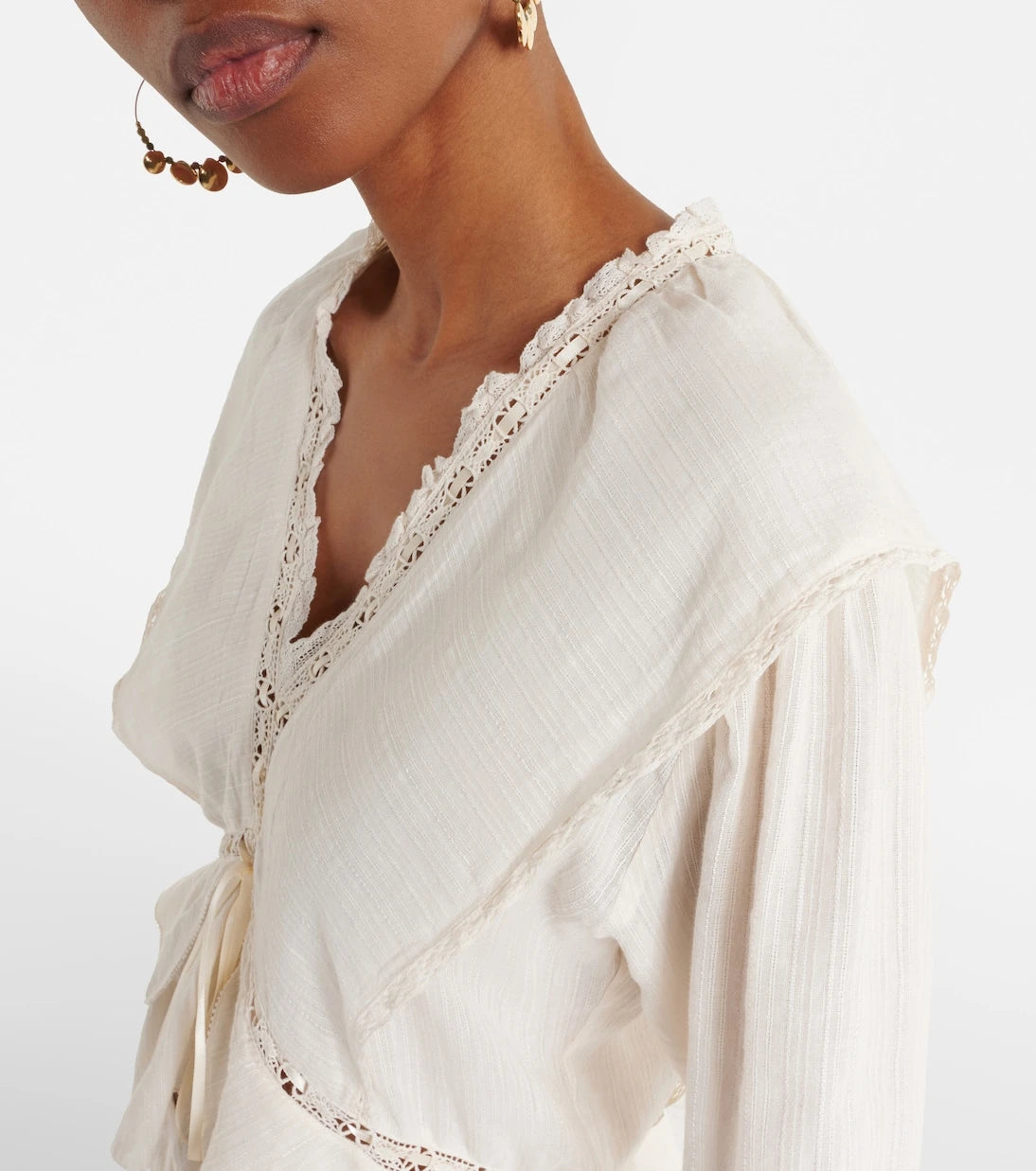 Marant Etoile - Damienne cotton and linen-blend top