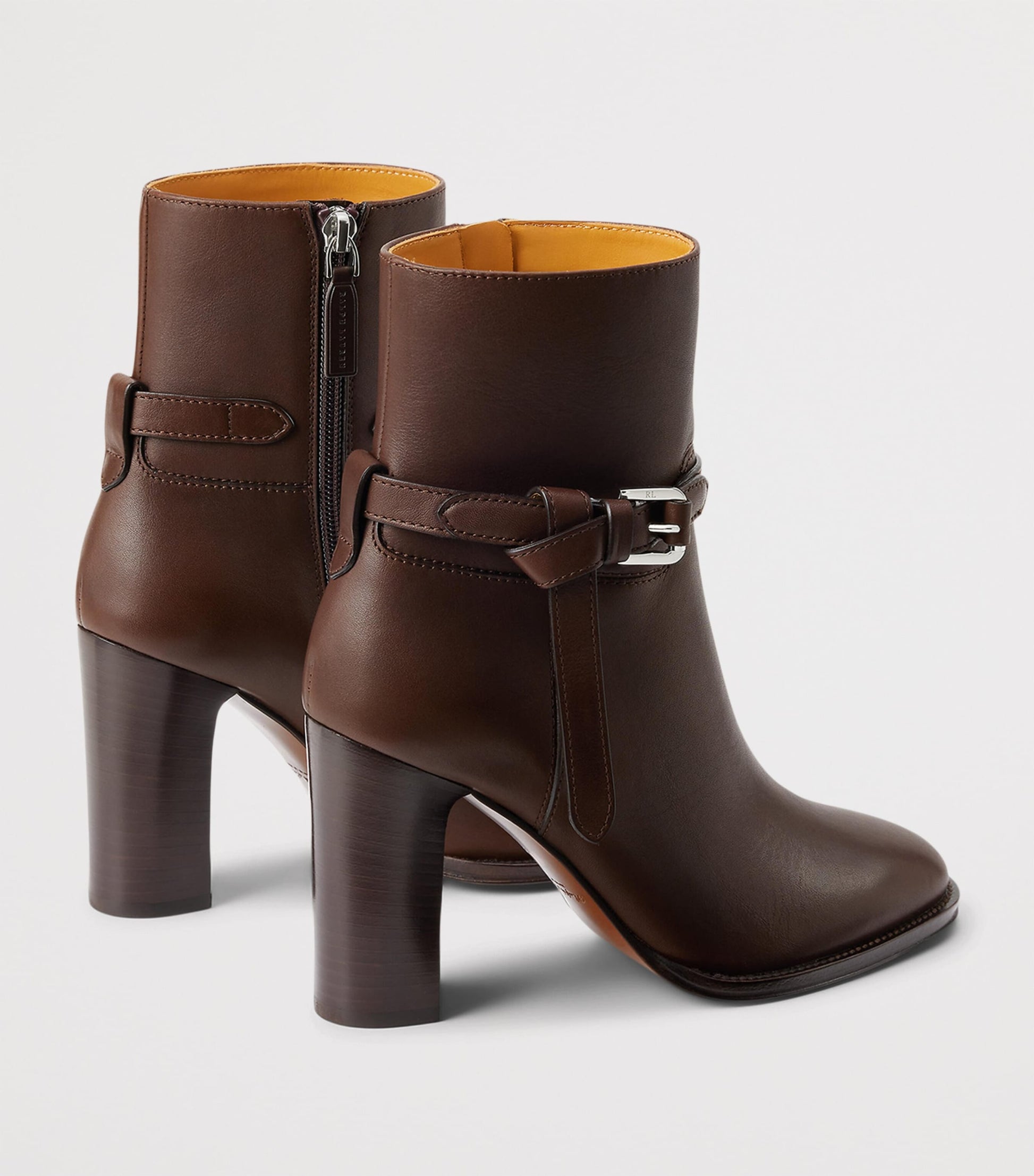 Brown Leather Donnely Ankle Boots 90