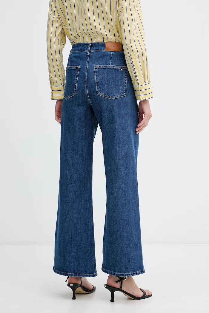 Tommy Hilfiger wide leg kadın jean pantolon