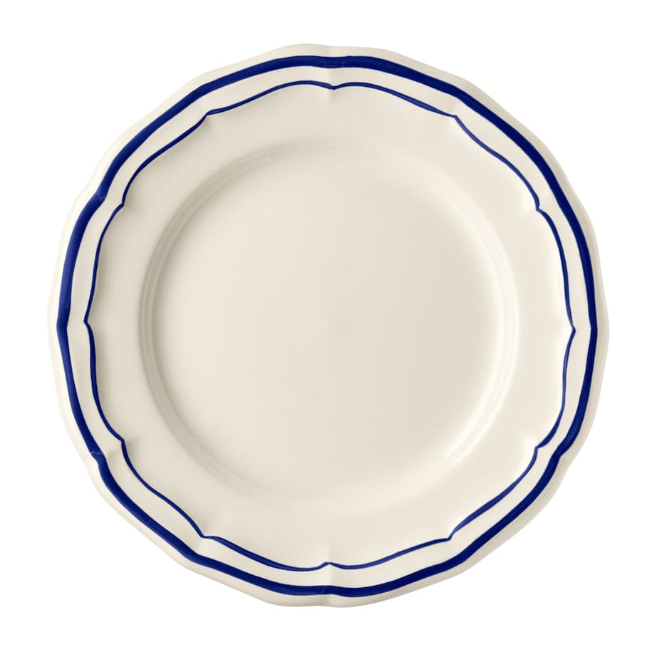Set of 4 Filets Bleu Canapé Plates (23cm)